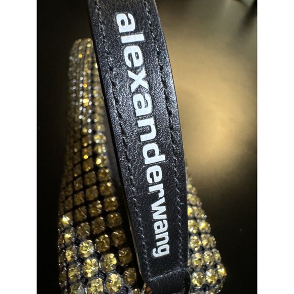 Alexander Wang Womens Rhinestone Mini Bag With Leather Strap & Zipper Closure - Picture 4 of 10